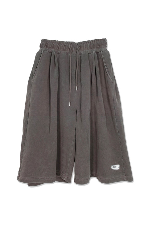 Mayte × Cycle ECHO STAR WASHED HALF PANTS -BROWN- *Last1